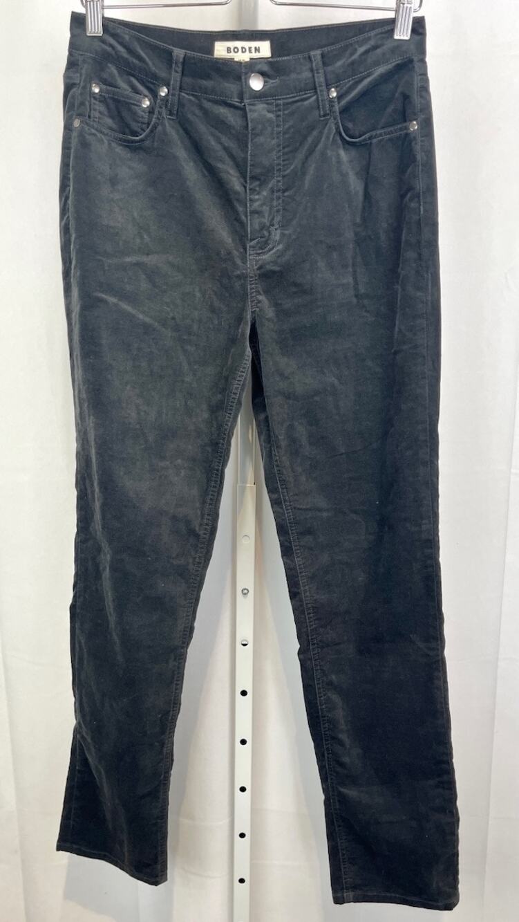 BODEN Size UK 12L US 8L Long Tall Velveteen Five Pocket Jeans Zip Fly Gray